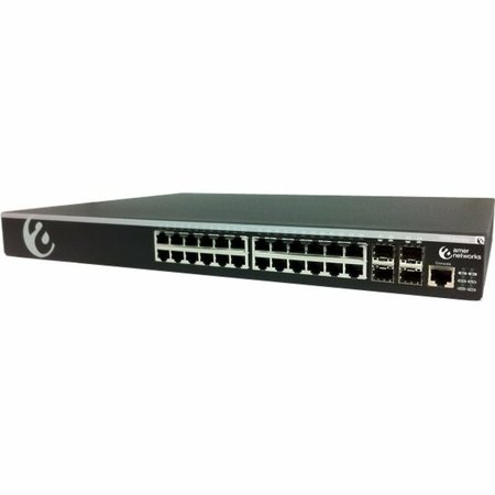 AMER NETWORKS 24 Port Managed L3 10/100/1000Baset Poe Switch 10G Support w/ 4 Gig SS3GR1026IP